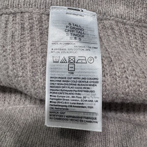 Gap Pants Womens S Tall Cool Brown Knit High Rise Wide Leg PullOn Sweatpants - Picture 13 of 14